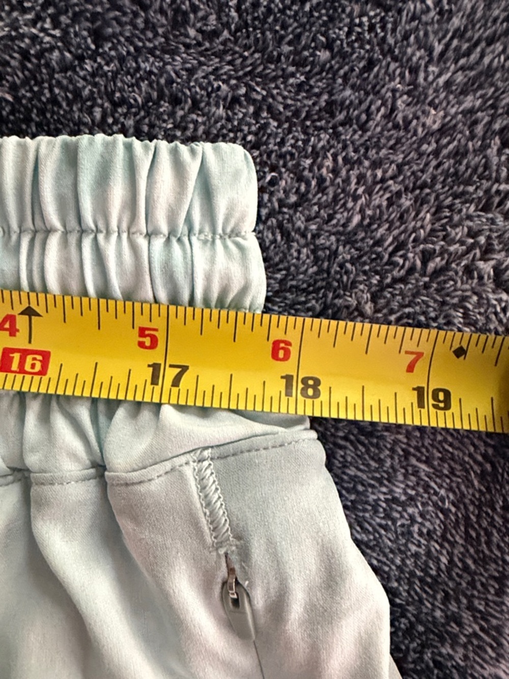 NWOT New Lululemon Hotty Hot High-Rise Lined Short 4” Diamond Dye Sheer Blue - Picture 7 of 8